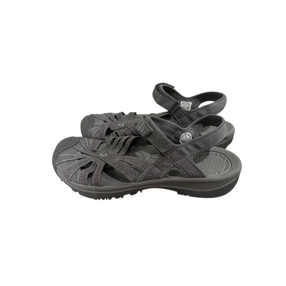 Keen Women's Rose Sandal Black Gray Closed Toe Sz 12 Sandle Strap Outdoor - Picture 2 of 5